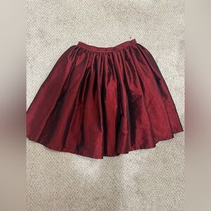 Pinup Couture Metallic Red Swing Skirt